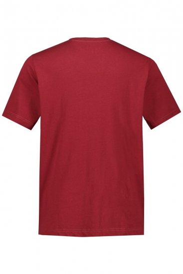 JP1880 702558 T-shirt met ronde hals Donkerrood - T-shirts - Grote Maten T-shirts Heren
