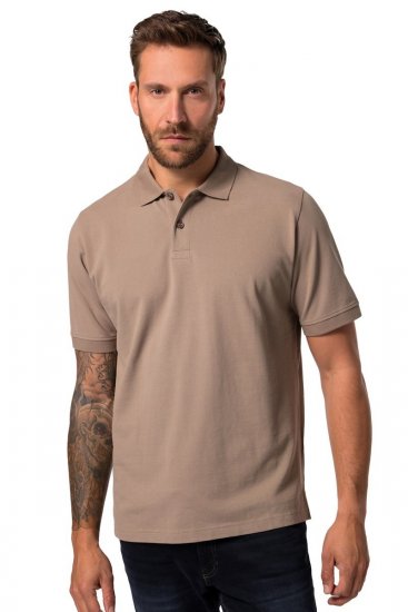 JP1880 702560 Poloshirt Grijsbruin - Polo shirts - Grote Maten Poloshirts Heren