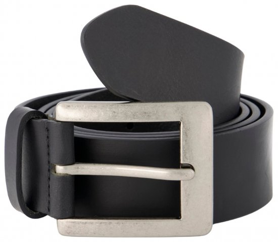 JP1880 705233 Leren riem Zwart - Riemen - Grote Maten Heren Riemen