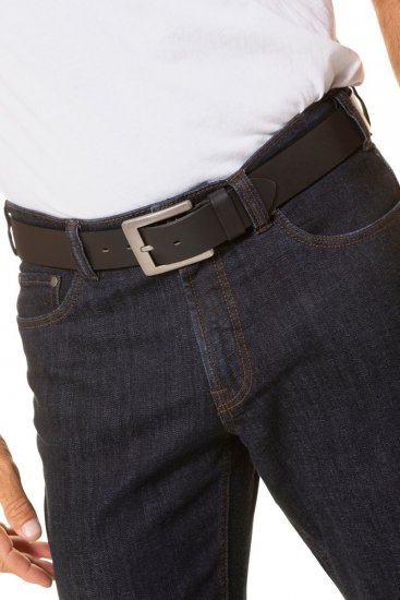JP1880 705233 Leren riem Zwart - Riemen - Grote Maten Heren Riemen