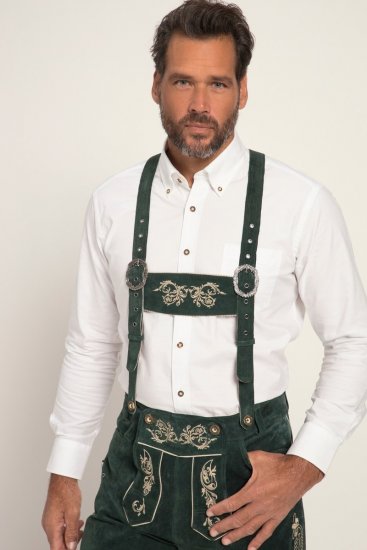 JP1880 Genuine Leather Traditional Lederhosen Shorts Green - JP1880 - JP1880 Grote Maten voor Heren