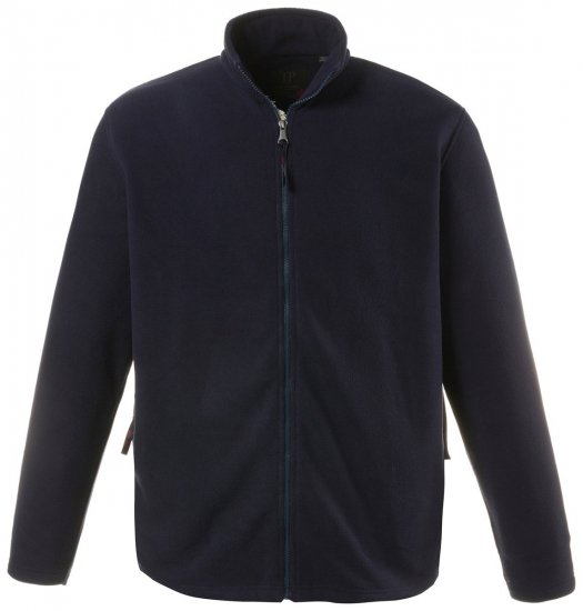 JP1880 705552 Fleecejack met opstaande kraag Donkerblauw TALL - TALL jassen - Jassen in TALL-maten