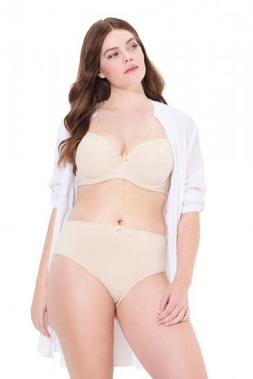 Ulla Popken 710201 Slips 5-pack Beige - Slips - 
