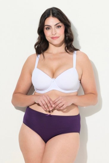 Ulla Popken 710201 Slips 5-pack Aubergine - Slips - 