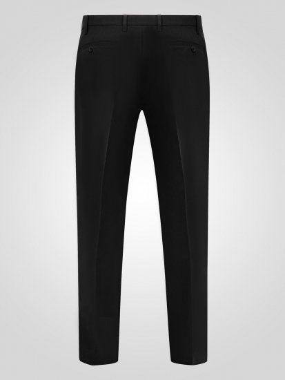 D555 Ted 4 Way Stretch Tailored Trouser Zwart - Pakken - Grote Maten Kostuum Heren