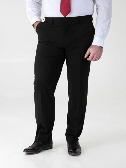D555 Ted Pantalon Zwart - Pakken - Grote Maten Kostuum Heren