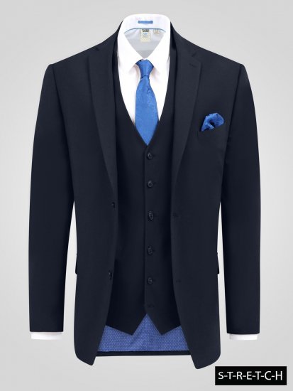 D555 Ted Colbert Navyblauw - Pakken - Grote Maten Kostuum Heren
