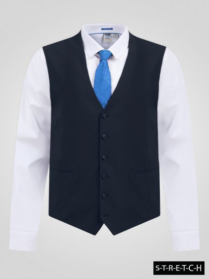 D555 Ted Gilet Navyblauw - Pakken - Grote Maten Kostuum Heren
