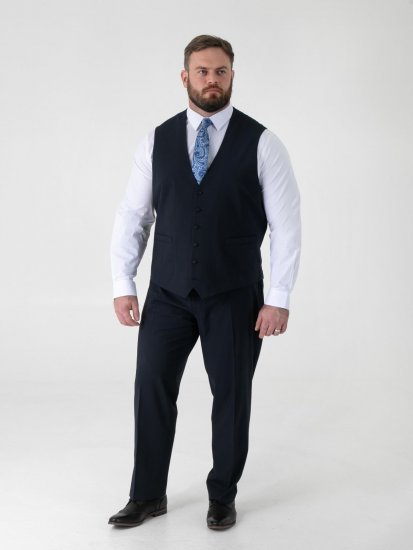 D555 Ted Gilet Navyblauw - Pakken - Grote Maten Kostuum Heren