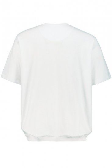 JP1880 712616 T-shirt met buikpasvorm Wit - T-shirts - Grote Maten T-shirts Heren