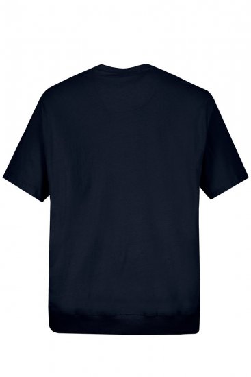 JP1880 712616 T-shirt met buikpasvorm Donkerblauw - T-shirts - Grote Maten T-shirts Heren