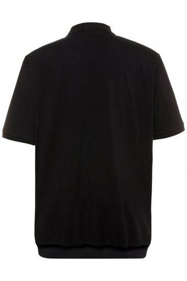 JP1880 712617 Poloshirt met buikpasvorm Zwart - Polo shirts - Grote Maten Poloshirts Heren