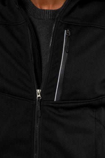 JP1880 714279 Softshell jas met fleecevoering Zwart - Jassen - Grote Maten Herenjassen