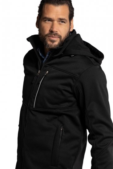 JP1880 Softshell Wind and Water Resistant Jacket Black TALL - TALL jassen - Jassen in TALL-maten