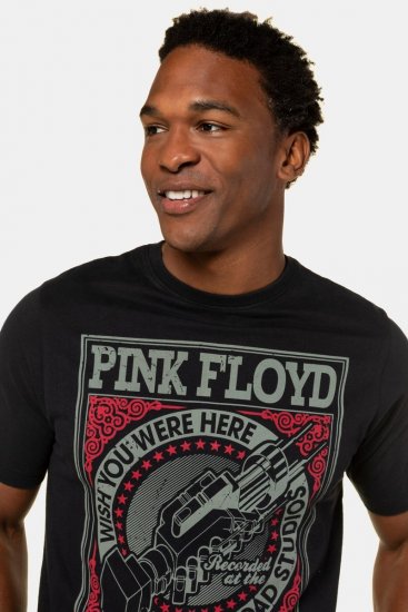 JP1880 Pink Floyd Retro Graphic Comfort Fit Band T-Shirt Black - T-shirts - Grote Maten T-shirts Heren