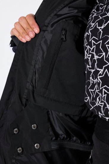Ulla Popken 725348 Gewatteerde skijas Zwart - Skikleding - 