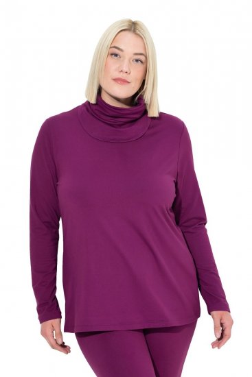 Ulla Popken 751623 Sneldrogend skishirt Roze - Skikleding - 