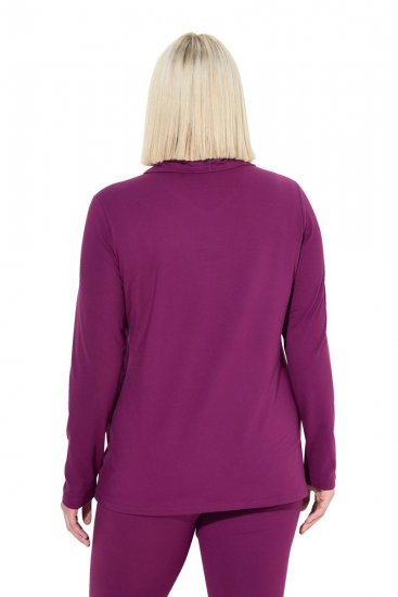 Ulla Popken 751623 Sneldrogend skishirt Roze - Skikleding - 