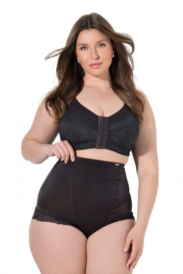 Ulla Popken 781632 Corrigerende slip met hoge taille Bruin - Shapewear - 