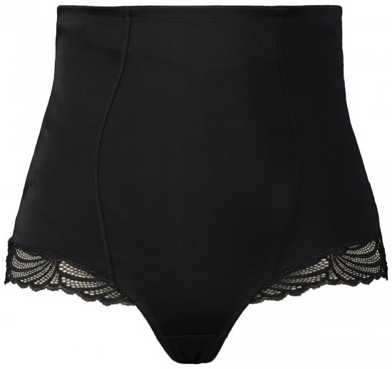 Ulla Popken 781632 Corrigerende slip met hoge taille Zwart - Shapewear - 