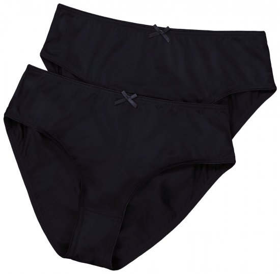 Ulla Popken 781658 Slips 2-pack Zwart - Slips - 