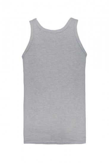 JP1880 782617 Geribd onderhemd Grijs gemêleerd TALL - TALL ondergoed & zwem - Ondergoed & Badkleding voor Lange Mannen