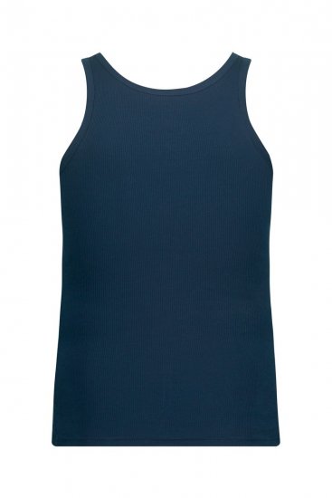 JP1880 782617 Geribd onderhemd Nachtblauw TALL - TALL ondergoed & zwem - Ondergoed & Badkleding voor Lange Mannen