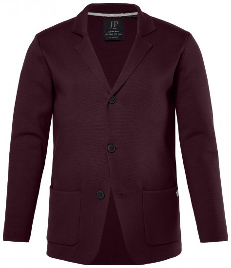 JP1880 Milano Flexnamic Gebreid colbert Aubergine - Pakken - Grote Maten Kostuum Heren