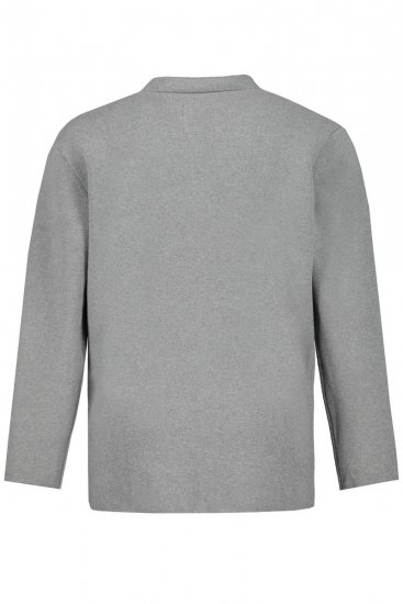 JP1880 Milano Flexnamic Gebreid colbert Grijs gemêleerd - Pakken - Grote Maten Kostuum Heren