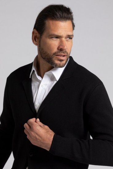 JP1880 Jacket Business Flexnamic Milano Black - Pakken - Grote Maten Kostuum Heren