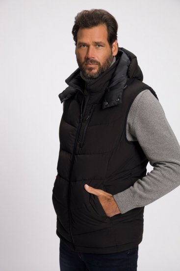JP1880 Quilted Gilet DownTouch Padding Black - Jassen - Grote Maten Herenjassen