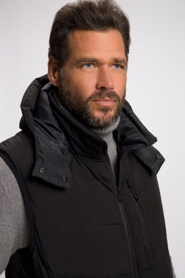 JP1880 Quilted Gilet DownTouch Padding Black - Jassen - Grote Maten Herenjassen