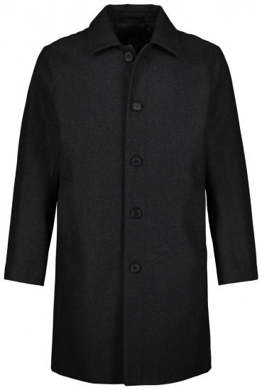 JP1880 795116 Waterafstotende jas van wolmix Antraciet TALL - TALL jassen - Jassen in TALL-maten