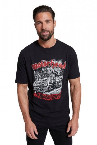 JP1880 Motörhead Graphic Band T-Shirt Black - T-shirts - Grote Maten T-shirts Heren