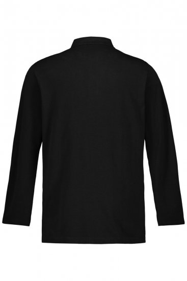 JP1880 799230 Poloshirt met lange mouwen Zwart - Polo shirts - Grote Maten Poloshirts Heren