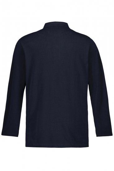 JP1880 799230 Poloshirt met lange mouwen Donkerblauw - Polo shirts - Grote Maten Poloshirts Heren