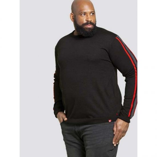 D555 Orlando Sweater Black - Sweaters & hoodies - Sweaters & Hoodies Grote Maten Heren