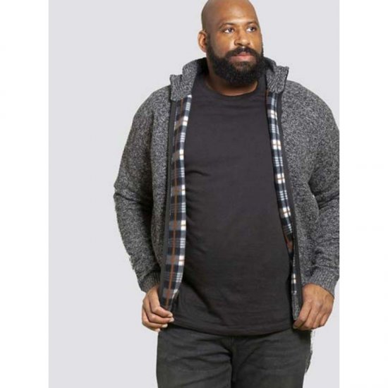 D555 Braxton Sweater Charcoal - Sweaters & hoodies - Sweaters & Hoodies Grote Maten Heren