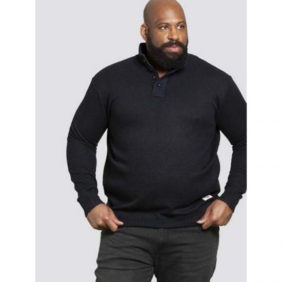 D555 Zane Sweater Navy - Sweaters & hoodies - Sweaters & Hoodies Grote Maten Heren