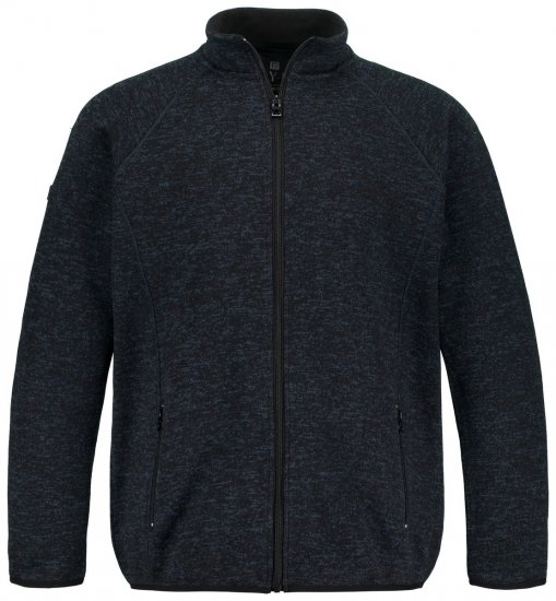Jay-Pi 802394 Gebreid fleecejack Donkerblauw TALL - TALL jassen - Jassen in TALL-maten