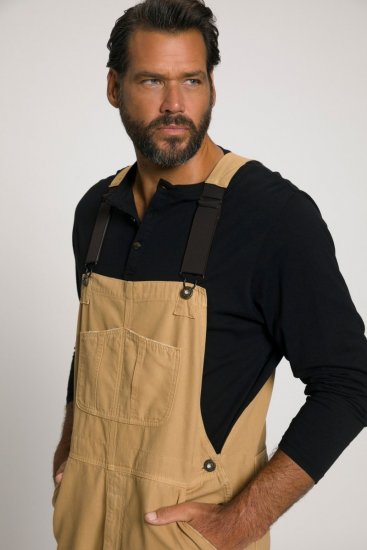 JP1880 802501 Tuinbroek met elastische bretels Camel - Jeans & broeken - Jeans & Broeken Grote Maten Heren
