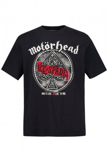 JP1880 Motörhead ACE Graphic Comfort Fit Band T-Shirt Black - T-shirts - Grote Maten T-shirts Heren
