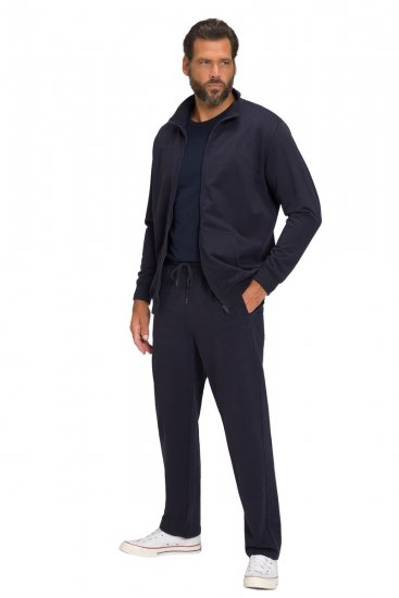 JP1880 802933 Joggingpak met jack en broek Donkerblauw - Trainingspakken - Heren trainingspakken in grote maten