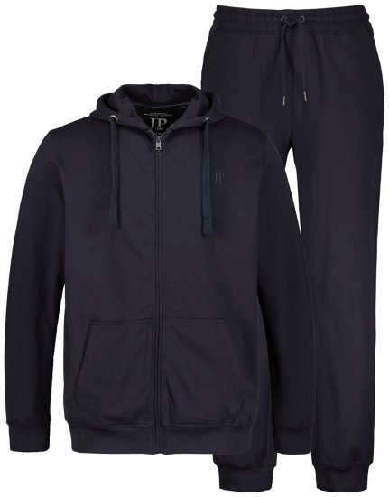 JP1880 802934 Joggingpak met hoodie en broek Donkerblauw - Trainingspakken - Heren trainingspakken in grote maten