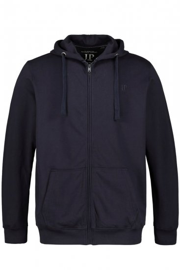 JP1880 802934 Joggingpak met hoodie en broek Donkerblauw - Trainingspakken - Heren trainingspakken in grote maten