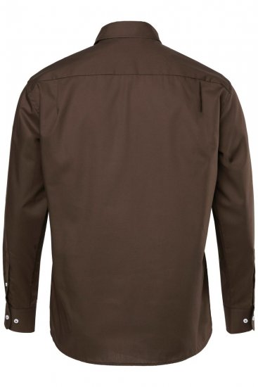 JP1880 Shirt Business Long Sleeve Brown - Hemden - Overhemden Grote Maten Heren