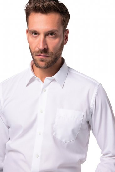 JP1880 804890 Strijkvrij business-overhemd lange mouw Wit TALL - TALL hemden - Hemden in TALL-lengte