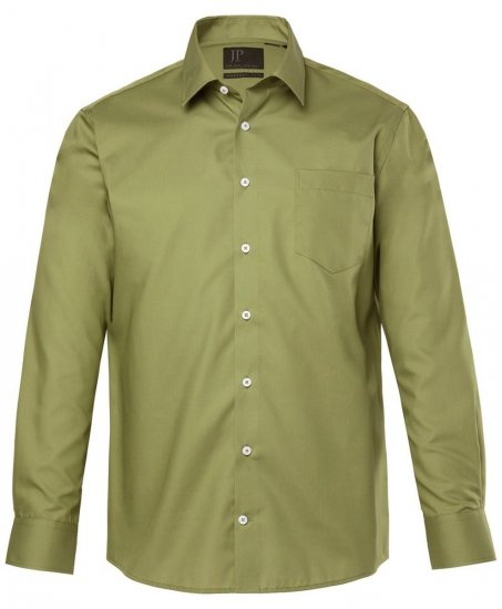 JP1880 Shirt Business Long Sleeve Green - Hemden - Overhemden Grote Maten Heren