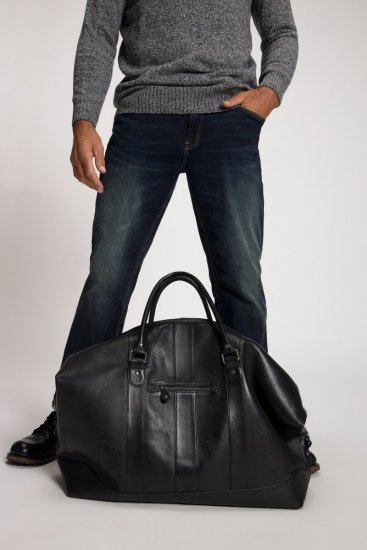 JP1880 810787 Weekendtas van lamsnappaleer Zwart - Tassen - 