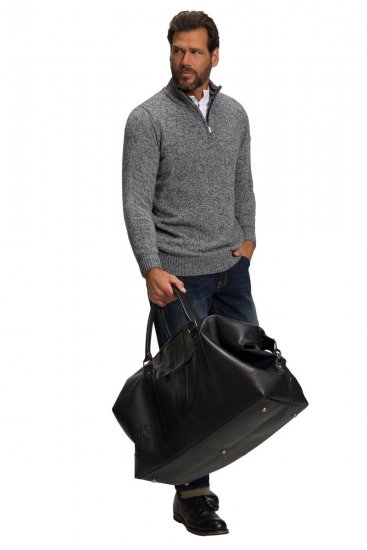 JP1880 810787 Weekendtas van lamsnappaleer Zwart - Tassen - 